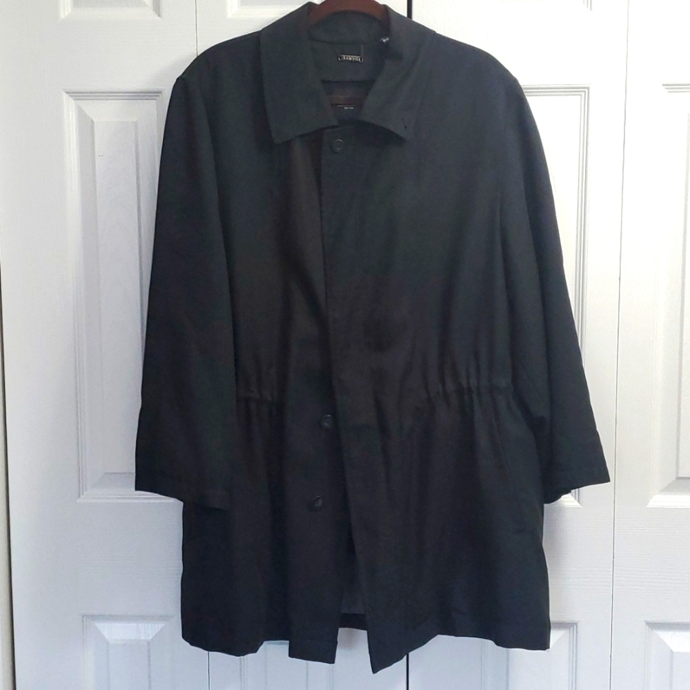 Sanyo | Men's Black Trench Coat Sz M